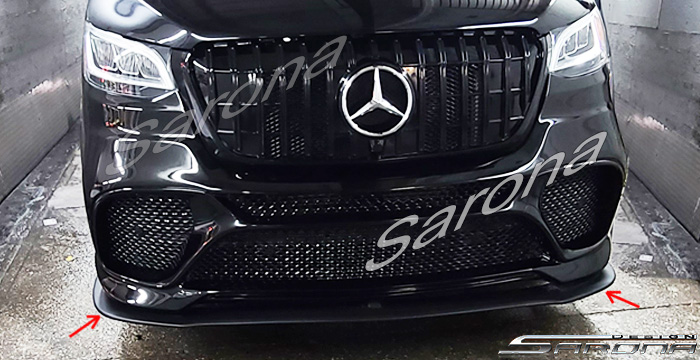 Custom Mercedes Sprinter  Van Front Lip/Splitter (2019 - 2025) - $350.00 (Part #MB-070-FA)